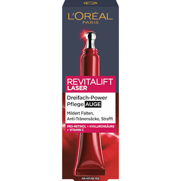 Augencreme Revitalift Laser X3 Anti Age mit Koffein L'ORÉAL PARiS REVITALIFT