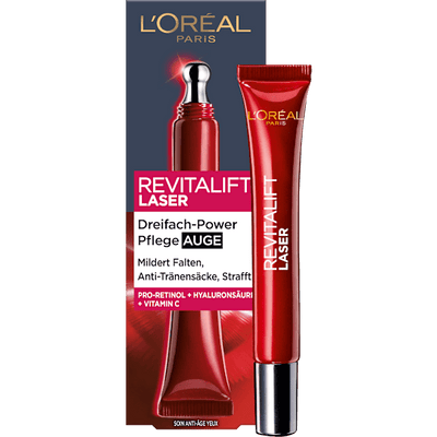 L'ORÉAL PARiS REVITALIFT Eye cream Revitalift Laser X3 Anti Age with caffeine, 15 ml