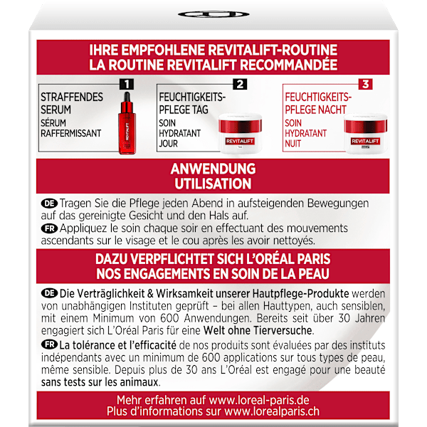 Nachtcreme Revitalift, Anti-Falten L'ORÉAL PARiS REVITALIFT
