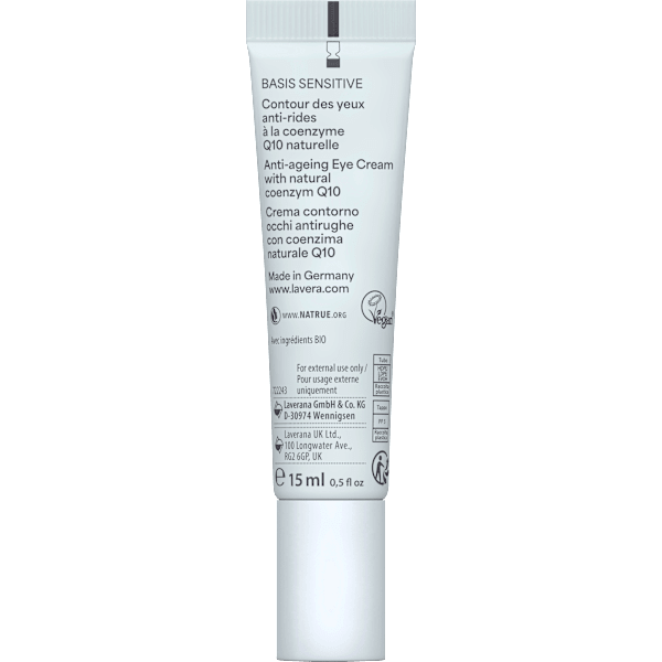 Anti Falten Augencreme Q10  Basis Sensitiv lavera NATURKOSMETIK