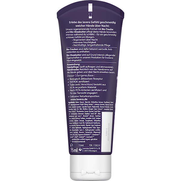 Handcreme & -Maske Gute Nacht 2in1 lavera NATURKOSMETIK