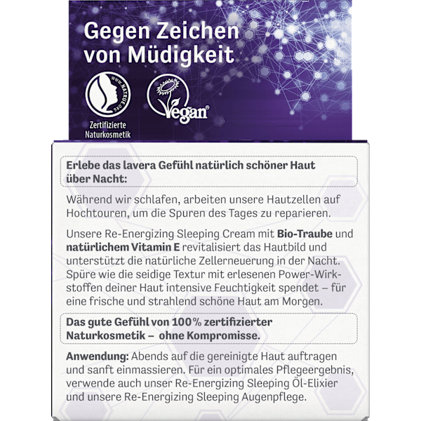 Nachtcreme Re-energizing lavera NATURKOSMETIK
