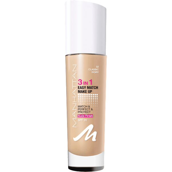 Foundation 3in1 Easy Match Classic Ivory 32, LSF 20 MANHATTAN Cosmetics