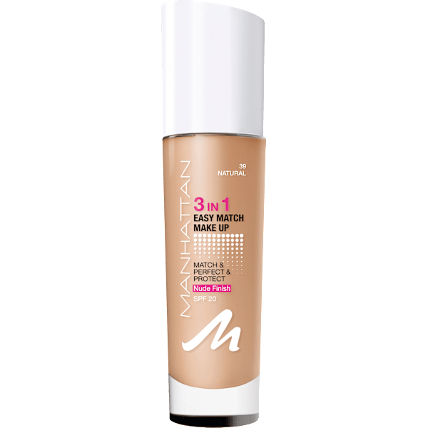 Foundation 3in1 Easy Match Natural 39, LSF 20 MANHATTAN Cosmetics