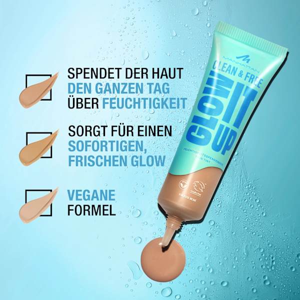 Foundation Clean & Free Glow It Up Skin Tint 31 Soft Ivory MANHATTAN Cosmetics