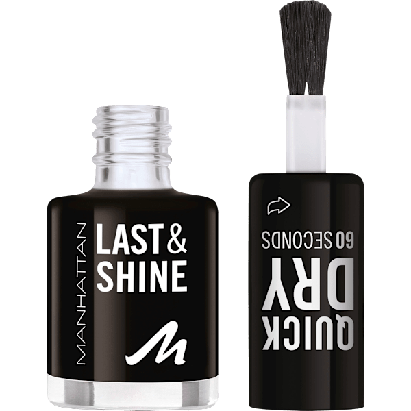 Nagellack Last & Shine 790 Black Is Black MANHATTAN Cosmetics