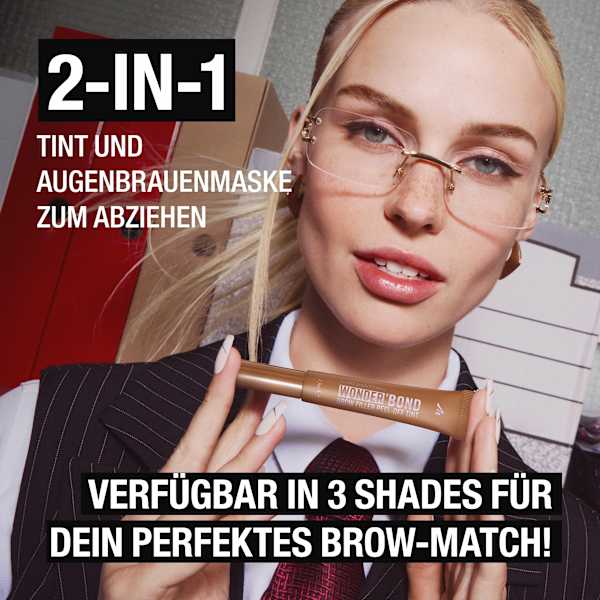 Peel-Off Augenbrauenfarbe Wonder ´Bond Brow Filler Peel-Off Tint 003 Dark Brown MANHATTAN Cosmetics