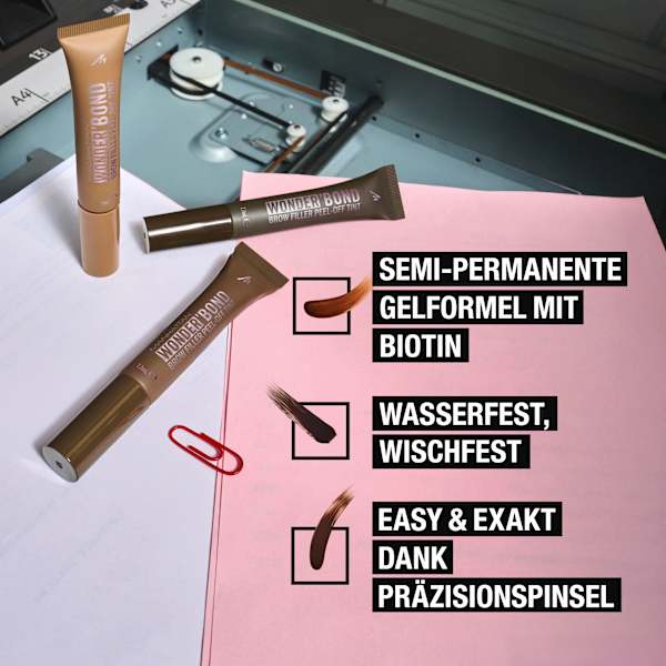 Peel-Off Augenbrauenfarbe Wonder ´Bond Brow Filler Peel-Off Tint 003 Dark Brown MANHATTAN Cosmetics