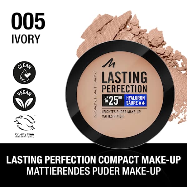 Puder-Foundation Lasting Perfection 005, LSF 20 MANHATTAN Cosmetics