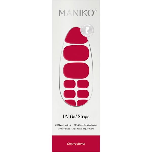 Starterset UV Gel Nagelfolien Pediküre Cherry Bomb Maniko