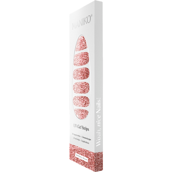 UV Gel Nagelfolien Glittery Rosé Maniko