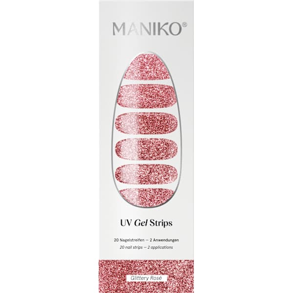 UV Gel Nagelfolien Glittery Rosé Maniko