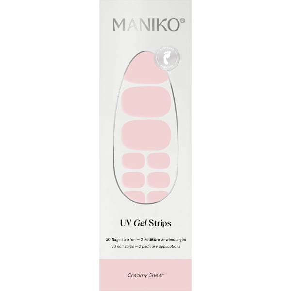 UV Gel Nagelfolien Pediküre Creamy Sheer Maniko