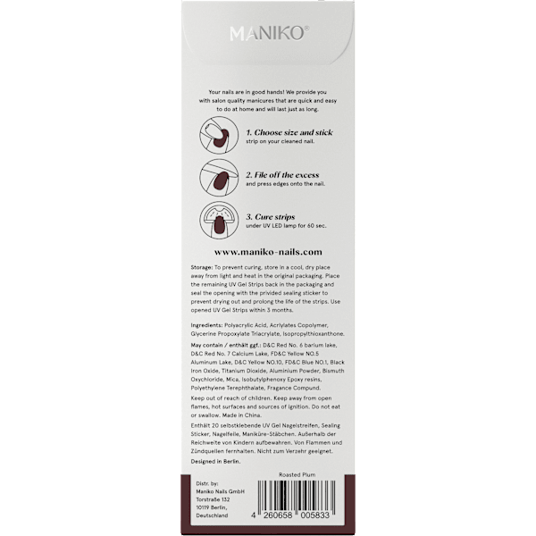 UV Gel Nagelfolien Roasted Plum Maniko