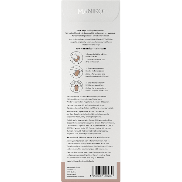 UV Gel Nagelfolien Toffee Twinkle Maniko