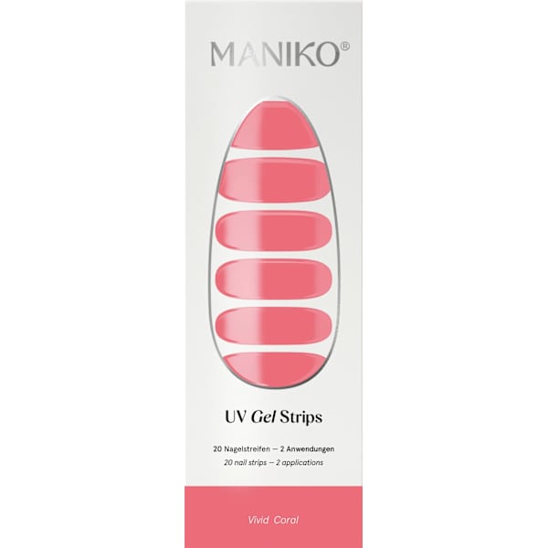 UV Gel Nagelfolien Vivid Coral Maniko