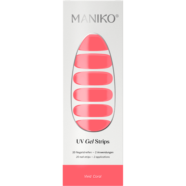 UV Gel Nagelfolien Vivid Coral Maniko