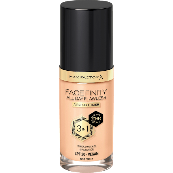 Foundation Facefinity All Day Flawless LSF 20, 42 Ivory MAX FACTOR
