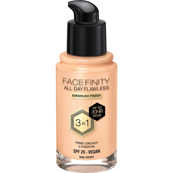 Foundation Facefinity All Day Flawless LSF 20, 42 Ivory MAX FACTOR