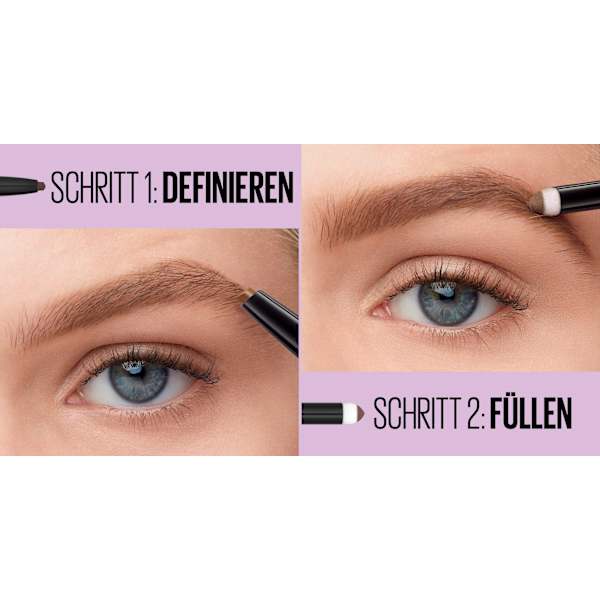 Augenbrauenstift Express Brow Satin Duo 04 Dark Brown MAYBELLINE NEW YORK