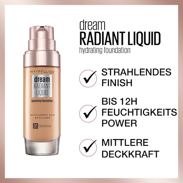 Foundation Dream Radiant Liquid 20 Cameo MAYBELLINE NEW YORK