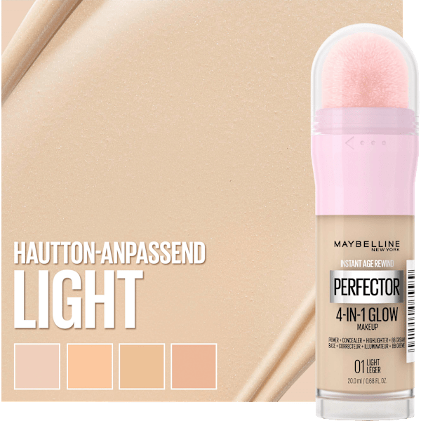 Foundation Instant Perfector Glow 4in1, 01 Light MAYBELLINE NEW YORK