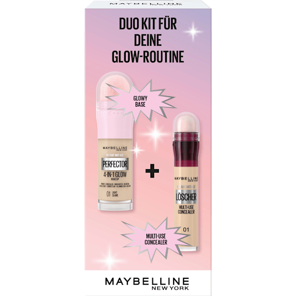 Geschenkset 4-in-1 Instant Perfector Glow 01 Light & Concealer Instant Anti-Age Löscher 01 Light 2tlg MAYBELLINE NEW YORK