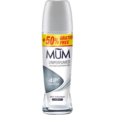 MUM Antiperspirant deodorant roll-on Unperfumed Protection, 75 ml