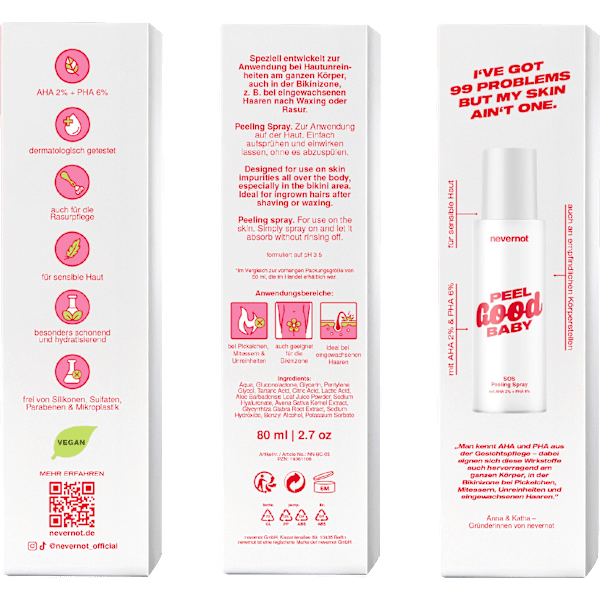 Peeling Spray, Peel Good Baby nevernot