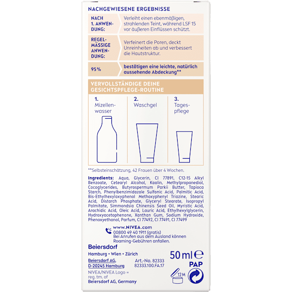 BB Creme Essentials 5in1 heller Hauttyp, LSF 15 NIVEA