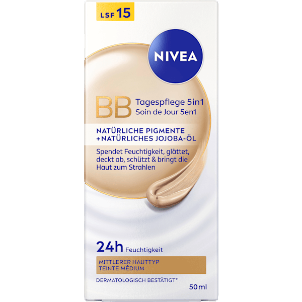 BB Creme Essentials 5in1 mittlerer bis dunkler Hauttyp, LSF 15 NIVEA