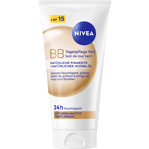 BB Creme Essentials 5in1 mittlerer bis dunkler Hauttyp, LSF 15 NIVEA