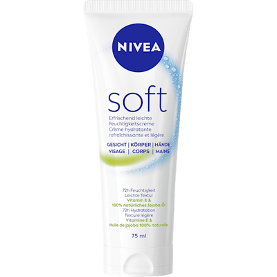 NIVEA Moisturizing cream soft in a tube, 75 ml