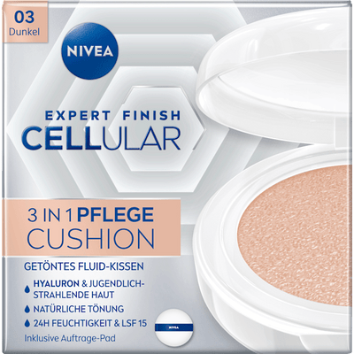 NIVEA Facial fluid tinted 3in1 Hyaluron Cellular Filler (dark) SPF 15, 15 g
