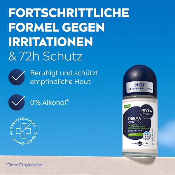 Antitranspirant Deo Roll-on Derma Control Sensitive NIVEA MEN