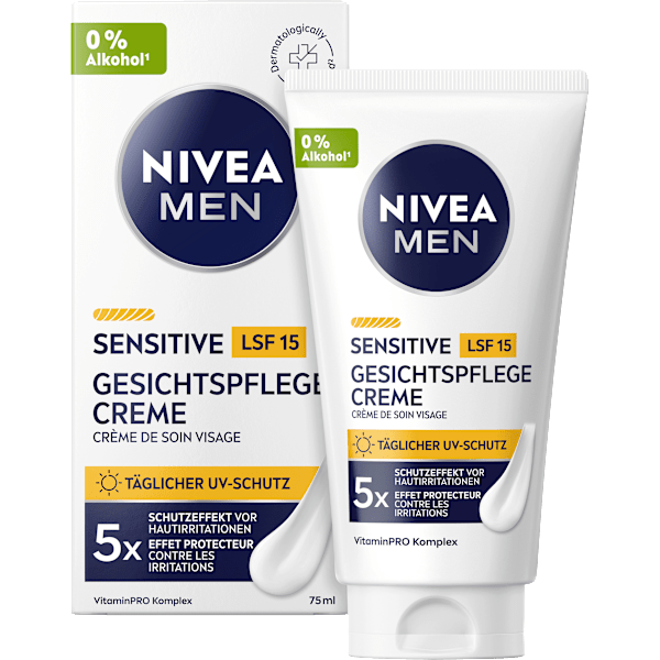 Gesichtscreme Sensitive LSF 15 NIVEA MEN