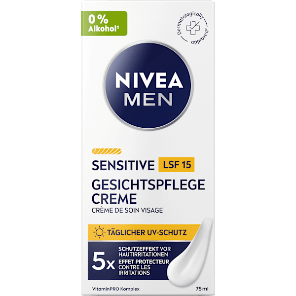 Gesichtscreme Sensitive LSF 15 NIVEA MEN