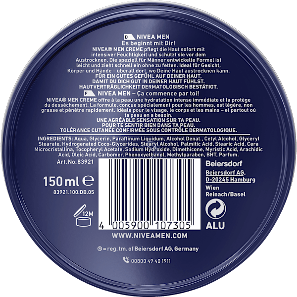 Körperpflege Creme NIVEA MEN