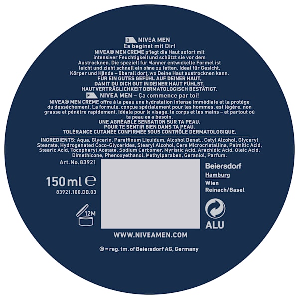 Körperpflege Creme NIVEA MEN