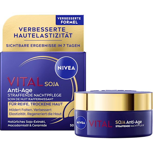 Nachtcreme Vital Soja Anti-Age straffend NIVEA