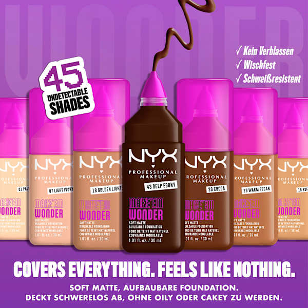Foundation Make 'EM Wonder 03 Fair NYX PROFESSIONAL MAKEUP