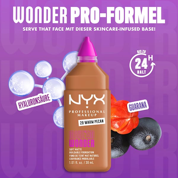Foundation Make 'EM Wonder 29 Warm Pecan NYX PROFESSIONAL MAKEUP