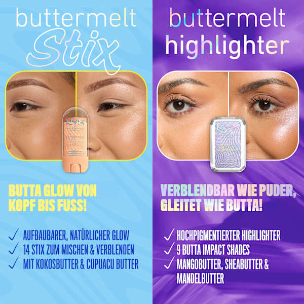 Highlighter Buttermelt Stix 01 Big Melt Energy NYX PROFESSIONAL MAKEUP