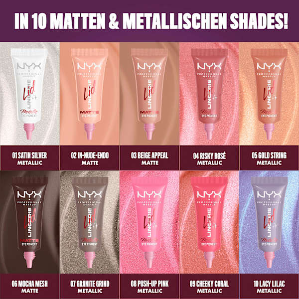 Lidschatten Lid Lingerie 02 In-Nude-Endo Matte NYX PROFESSIONAL MAKEUP