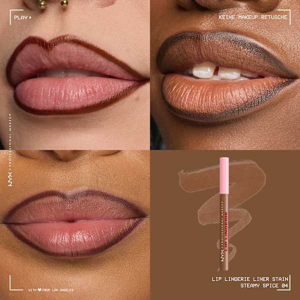Lipliner Lip Lingerie Stain 04 Steamy Spice NYX PROFESSIONAL MAKEUP