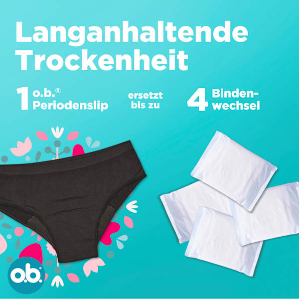 Periodenunterwäsche Slip schwarz Gr. XL/XXL o.b.