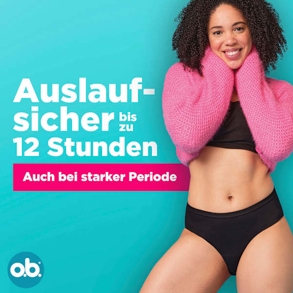 Periodenunterwäsche Slip schwarz Gr. XS/S o.b.