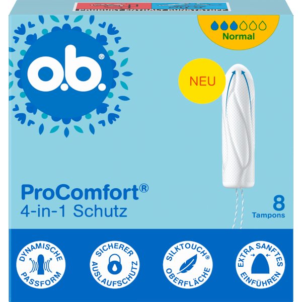 Tampons ProComfort Normal, Reisegröße o.b.