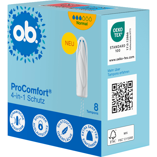Tampons ProComfort Normal, Reisegröße o.b.
