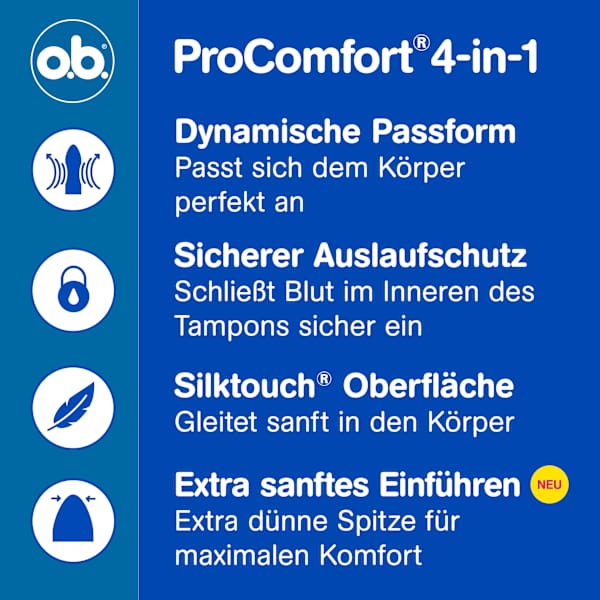 Tampons ProComfort Super o.b.